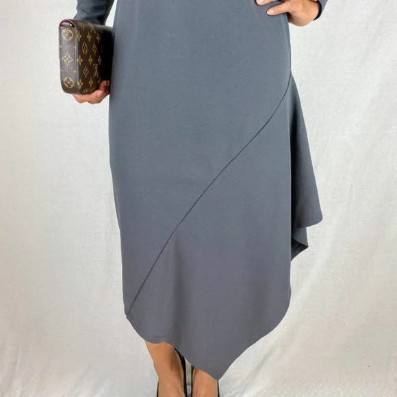 Hutch Gray Asymmetrical Cutout Midi Dress $290 - Picture 4 of 10